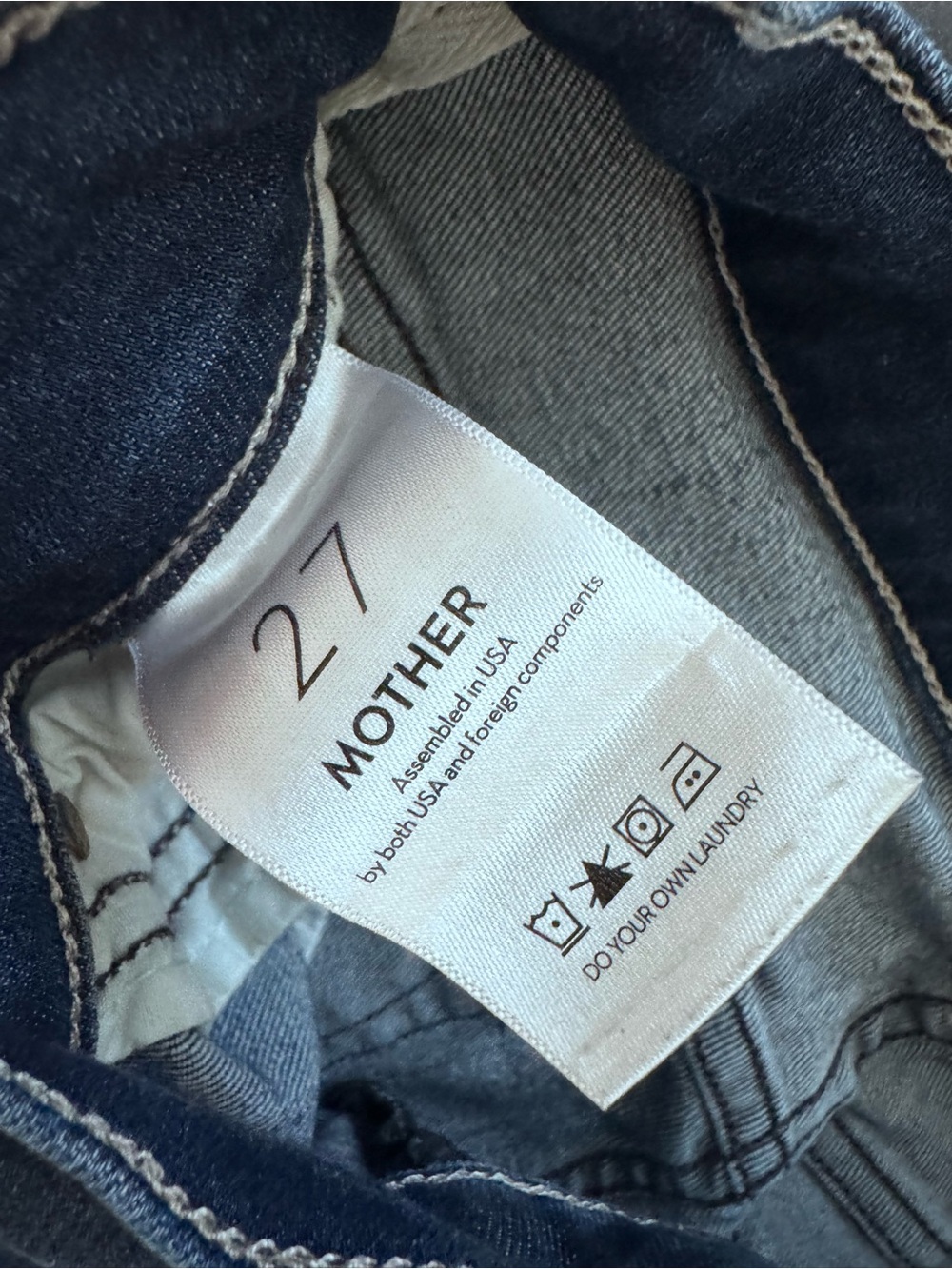 MOTHER Dark Blue High-Rise Flare Jeans - Picture 7 of 8